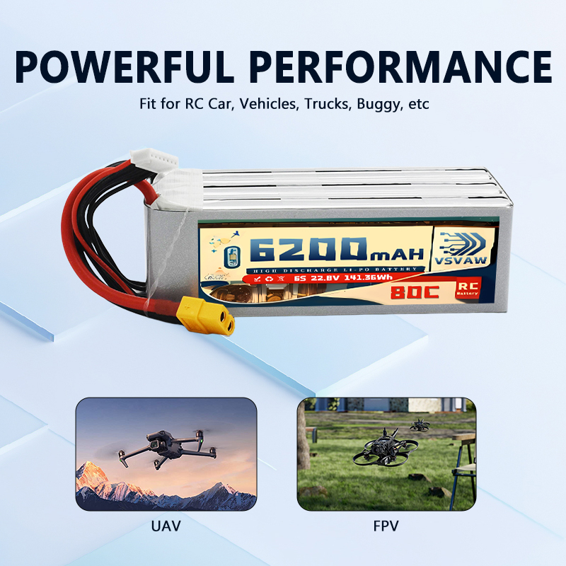 업그레이드된 VSVAW 6S 22.8V 80C/160C - 6S Lipo Battery 22.2V 5000Mah 리뷰 및 가격